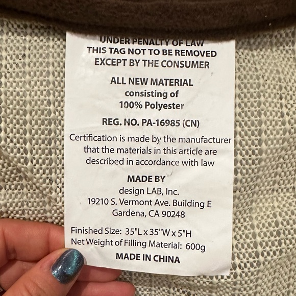 Burrow Bud - Couch & Chair Protector Pet Bed in Chocolate Brown - Picture 5 of 5